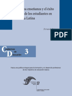 La Buena Enseñanza y El Éxito Escolar en Los Estudiantes en América Latina - Cuadernos de Discusión - 3