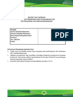 Daftar Tilik Supervisi Akselerasi Pembinaan Dan Pelaksanaan Uks Tim Pelaksana Uks Sekolah - Madrasah