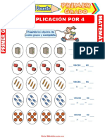 Multiplicación Por 4 para Primer Grado de Primaria