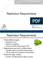 Restriction Requirements Overview