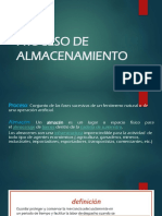 Proceso de Almacenamiento