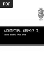 ARCHITECTURAL GRAPHICS II - Section of Solids-1