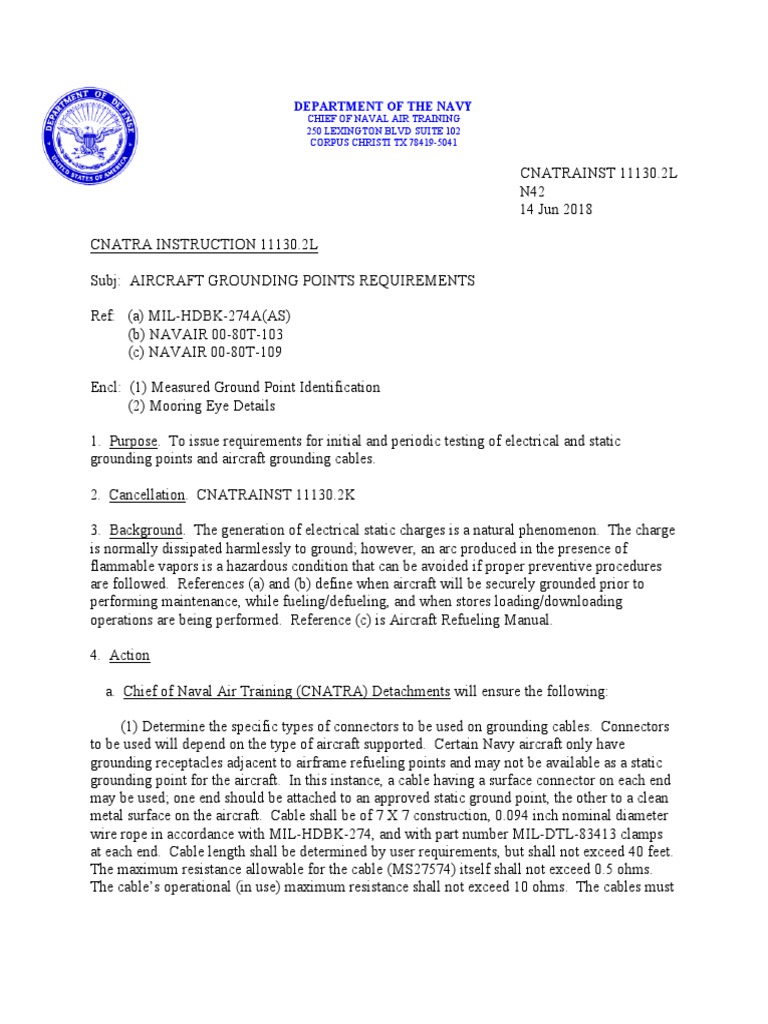 Aircraft Grounding Points Requirements Testing and Labeling Electrical and Static Grounding