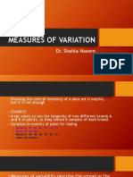 Measures of Variation