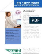 EN 1822 2009 Clasificacion Filtros PDF