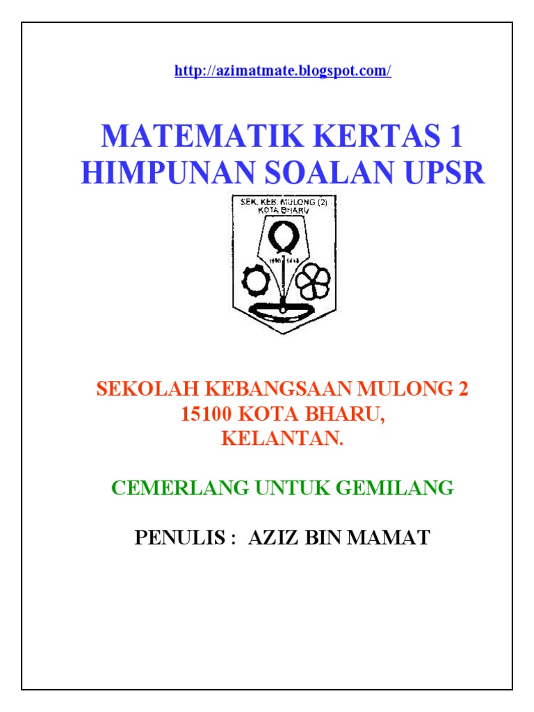 Himpunan Soalan Matematik Upsr | PDF