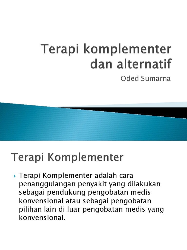 Terapi Komplementer dan Teknik Masase | PDF | Kesehatan Holistik ...