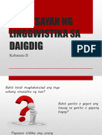 Kasaysayan NG Linggwistika