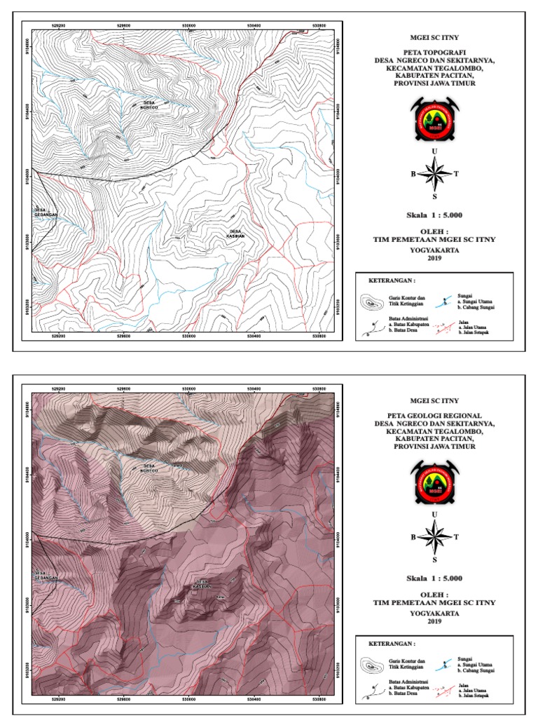 Peta Geologi Desa Ngreco Pacitan | PDF