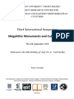 Third International Symposium Megalithic Monuments and Cult Practices 1st Circular