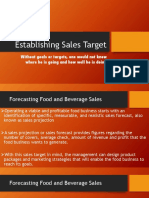 Establishing Sales Target