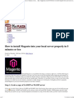 How To Install Magento IntoXAMPP..WAMP..