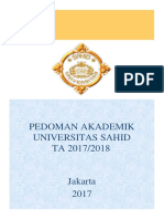 Pedoman Akademik 2017 2018 USAHID PDF