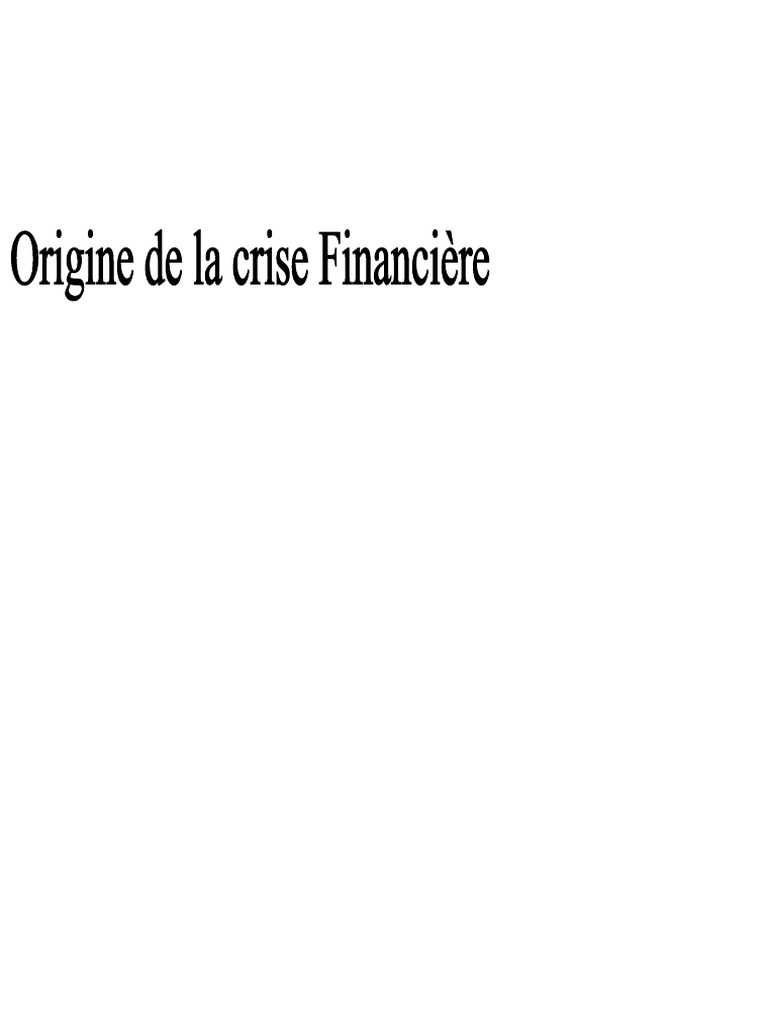 Comment La Crise Des Subprimes A-T-Elle Impacté La Titrisation Des ...