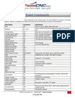 Fadal Commands PDF