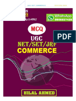 Ugc Net Commerce MCQ - 2020 (Hilal Ahmed)