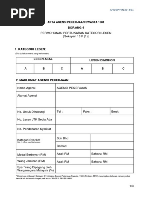 B4 Pertukaran Kategori Lesen Pdf