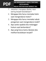 Jelaskan Mengapa Dijalan Raya Sering Terjadi Kecelakaan