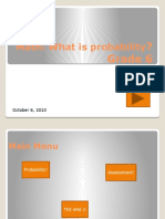 Math: What Is Probability: ? Grade 6