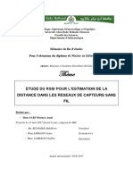 Etude Du Rssi Pour L Estimation de La Distance Dans Les Reseaux de Capteurs Sans Fil