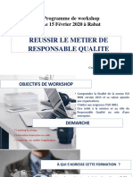 Programme WORKSHOP Réussir Le Métier de Responsable Qualité-Converti PDF