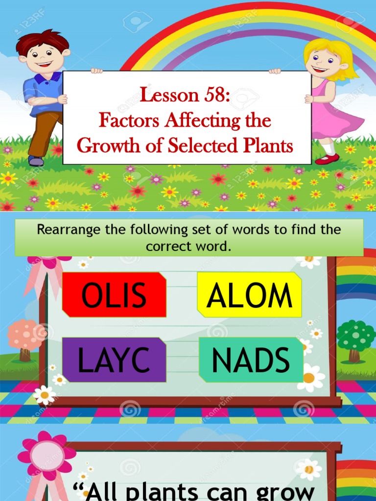 Factors Influencing Plant Growth | PDF | Seed | Soil