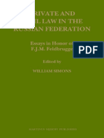 Private and Civil Law in The Russian Federation (Law in Eastern Europe)