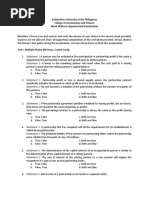 Partnership Mock Exam