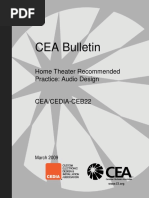 CEDIA - Standards 2009 CEB22 AudioDesign