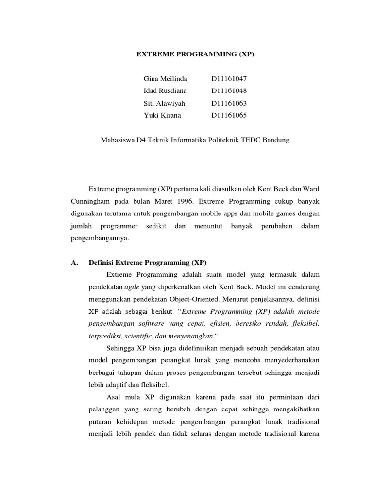 Extreme Programming | PDF