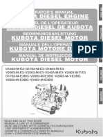 Manual de Instrucciones - Kubota Diesel Motor