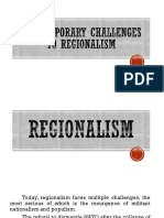 Contemporary Challenges To Regionalism