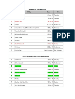 Holiday List 2019-2 PDF