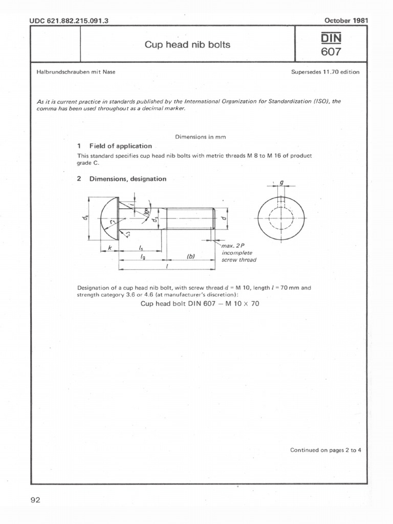 Din 607 1981 PDF