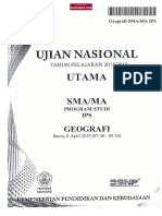 Soal Geografi SMA UN 2019 PDF