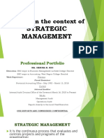 PA 608 Strategic Management Presentation