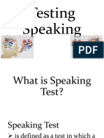 Testing Speaking