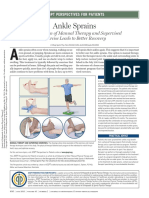 Ankle Sprains Combination of Manual Therapy and Supervised Exerc 2013