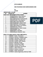 EASC 210 - Final Field List