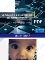 La Función y La Organización Del Mantenimiento