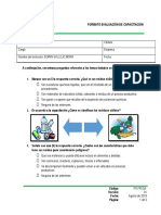 Evaluación capacitación residuos