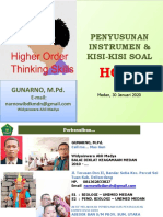 Penyusunan Instrumen & Kisi-Kisi Soal HOTS