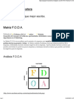 Matriz F.O.D.A. - Perspectiva - Marketera EMPRESAS