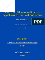 Common Diagnostic Therapeutic Injections of The Foot Ankle by Jacob Sellon MD