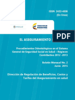 Boletin Procedimiento Odontologicos Regimen Contributivo