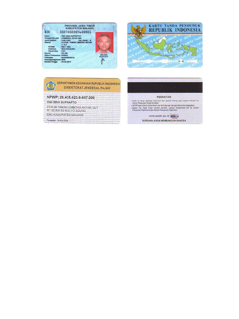 NPWP - e KTP PDF | PDF