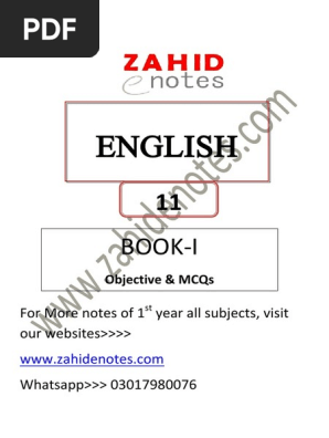 1st year english book 1 synonyms and mcqs.pdf