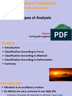 Structural Dynamics Classification Types of Analysis