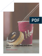 Tim Hortons Cafe and Bake Shop Marketing Plan