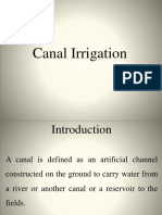 Unit - IV Canal Irrigation